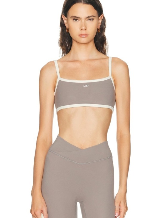 437 Other - 437 Micro Bra in Grey with white pipping XS